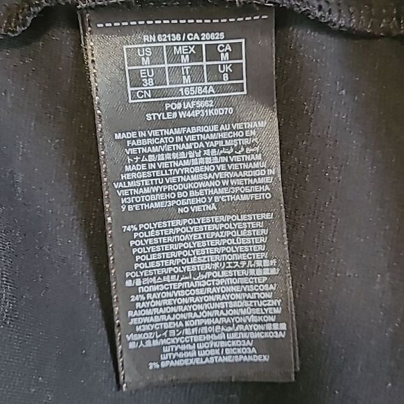 GUESS Black 3/4 Bodice  Shirt with Cut-outs - Size M - Picture 6 of 6